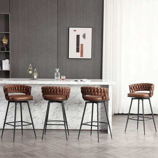 Kymberlynn Swivel Bar Stool (Set of 2)